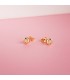 Boucles d'oreilles Délice Diamants 0.100 Ct. Or Jaune 18K