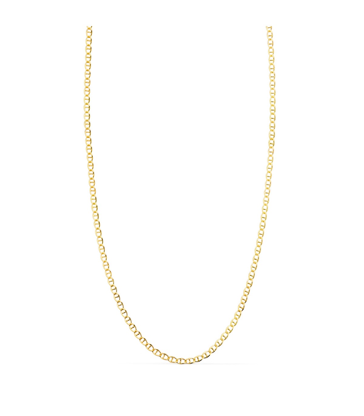 Chaîne Marine Or 18K 1.5mm 60cm. Chainettes pour hommes, chaînes massives.