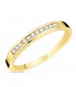 Fede nuziale Aida oro 18kt diamanti 0.150 ct.