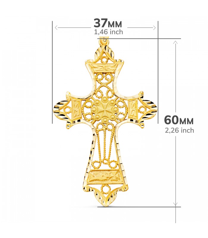 Goldkreuz P7699-160 | Klassisches Kruzifix für Damen und Herren – Kreuz günstig online kaufen