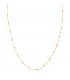 Cadena Bolitas Forzada Oro 18K 45cm | cadenita de oro para mujer