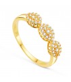 Anillo Oro Amarillo 18K Natasha Circonitas