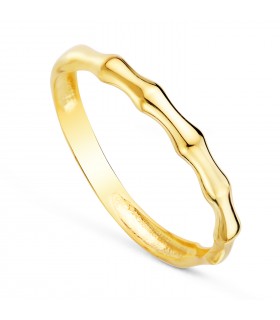 Anello oro giallo 18kt Bambù