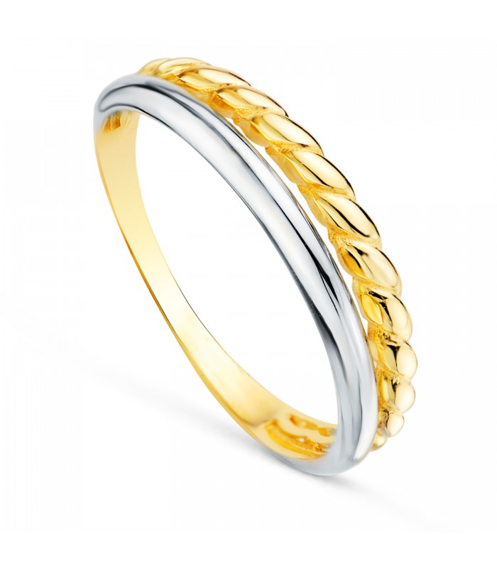 Anillo Oro Bicolor 18K Polly