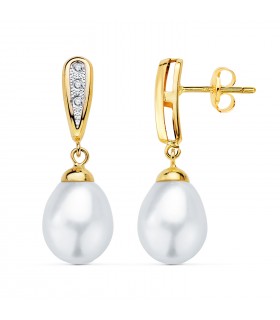 Orecchini da sposa Jeanette Oro Bicolore 18kt