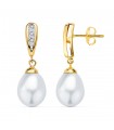 Boucles d'oreilles Mariée Jeanette 2 Ors 18K