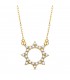 Gargantilla Oro 18K Sol Circonitas collares de mujer - joyería mujer
