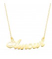Collier Amour Or jaune 18K