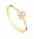 Bague Lyanna Diamants 0.127 Ct. Or 18K. Bagues avec pierres précieuses pour femme.