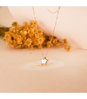 Colgante Stella Oro Amarillo 18 K 9 MM
