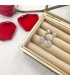 Pendientes de fiesta oro blanco con pavé de circonitas