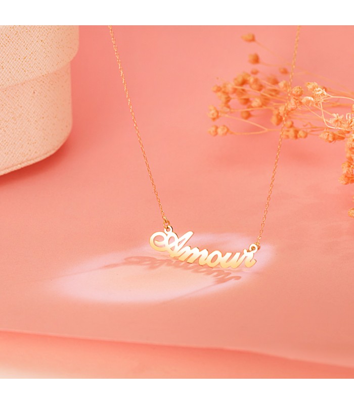 collier or jaune amour