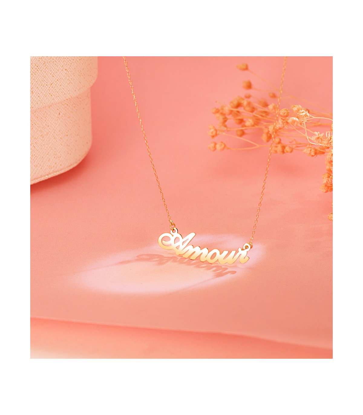 collier or jaune amour