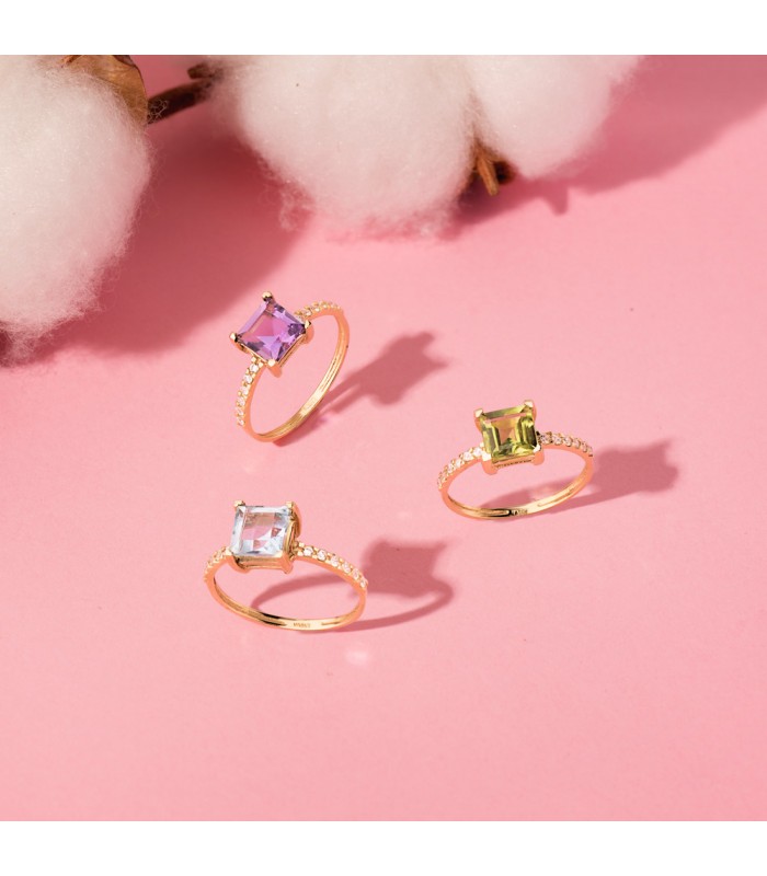 anillo de amatista