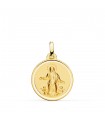 Medalla Virgen de la Asunción Oro 18K 18mm Bisel