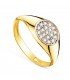 Siegelring 750 Gold 19641 - Gold Pavé Zirkonia, online kaufen
