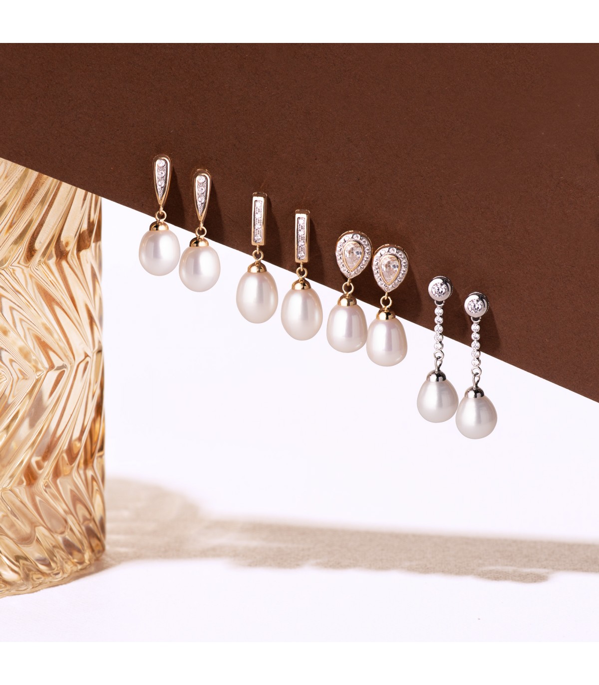 pendientes con perlas