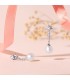 Boucles d'oreilles Mariée Giselle Or Blanc 18K Perle