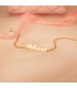 Pulsera con Nombre "Carrie Bradshaw" 18K 21cm. Joyas personalizadas para mujer.