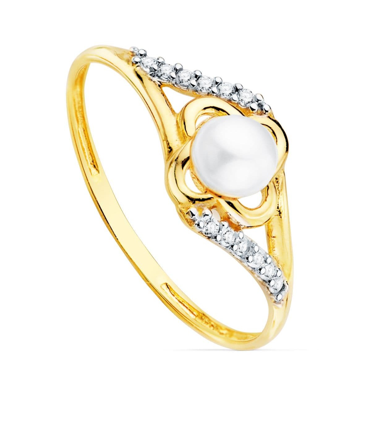 Parure bijoux fille Suzie 2 ors 18k Perle