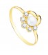 Conjunto de Comunión. Juego Comunión Azalea Oro 18K Perla - joyas niña, anillos.