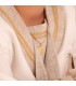 Médaille Saint Christophe Or 18K 18 mm Mate