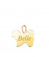 Maltese Ciondolo personalizzato cane Oro 18kt, gioielli donna.