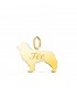 Border Collie - Colgante Personalizado Perro Oro 18K - Joyas para mujer Mascotas nombre personalizable