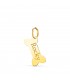 Colgante Personalizado Hueso Perro Oro 18K, collar grabado con el nombre de tu mascota. Recuerdos de mascotas hechos joya.