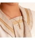 Croce con Cristo in oro giallo 18 kt 32 mm, regalo Comunione
