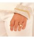 Enfant avec bague chevalière or jaune - bague personnalisable, gravure des initiales