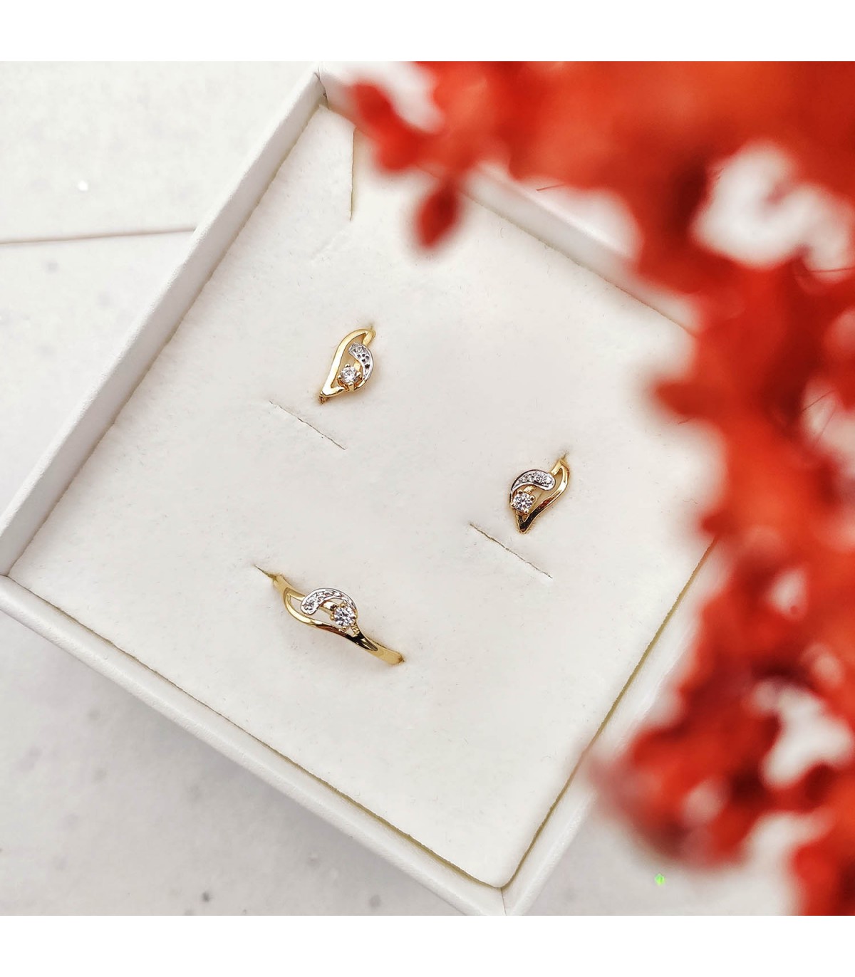 Set da Comunione 2 ori 18kt a fascia