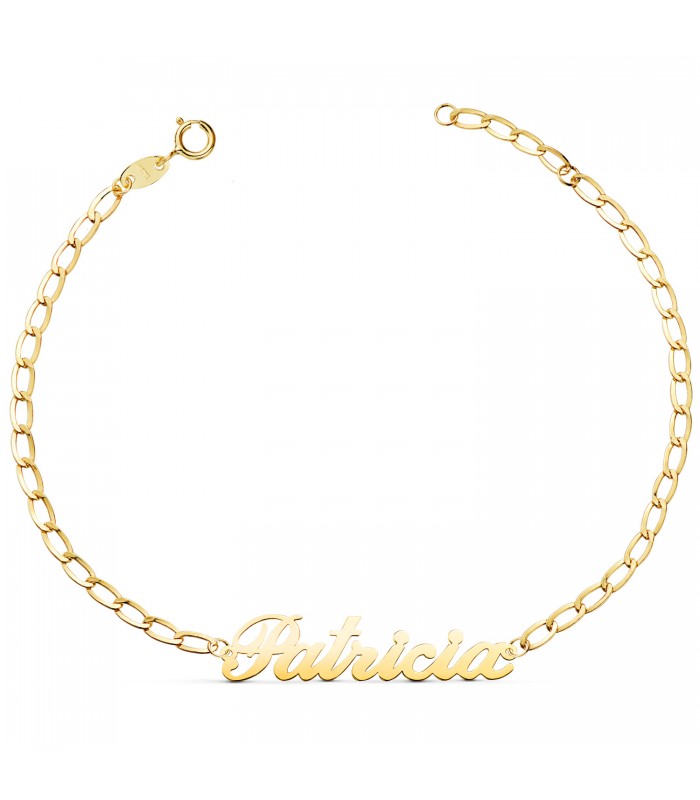 Bracciale con nome 21cm "Carrie Bradshaw" 18Kt