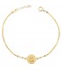 Pulsera Escapulario Sagrado Corazón Oro 18K 20 cm - pulseras mujer - pulseras comunión - pulseras de oro
