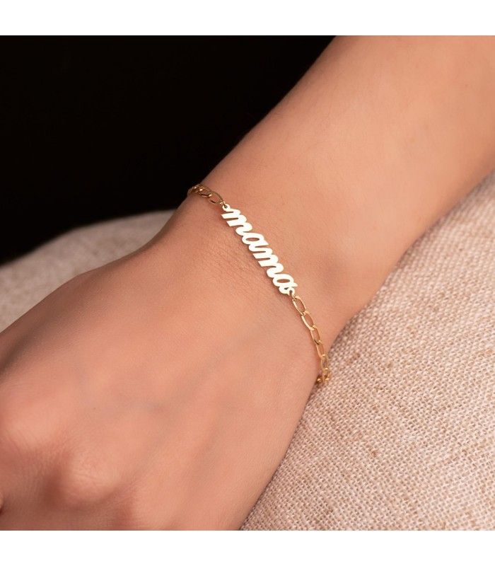 Bracelet Femme "Mamá" Or 18K