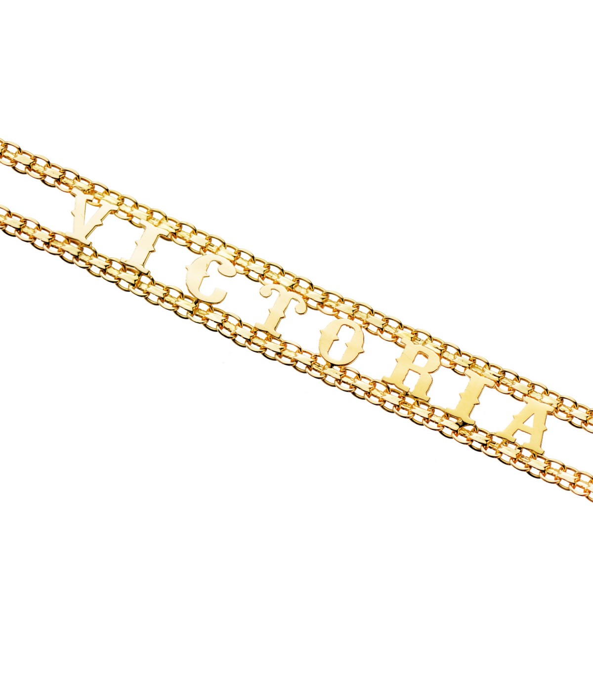 Bracelet avec prénoms en or, cadeaux por fête des mères, bracelets or 750