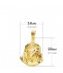 Colgante Rostro de Cristo Oro 18K 18mm. Medallas religiosas de oro.