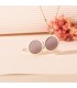 Pendentif Porte Photo Rond Lisse Or 18 K 21MM
