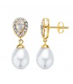 Pendientes Novia Marisa Oro Bicolor 18K