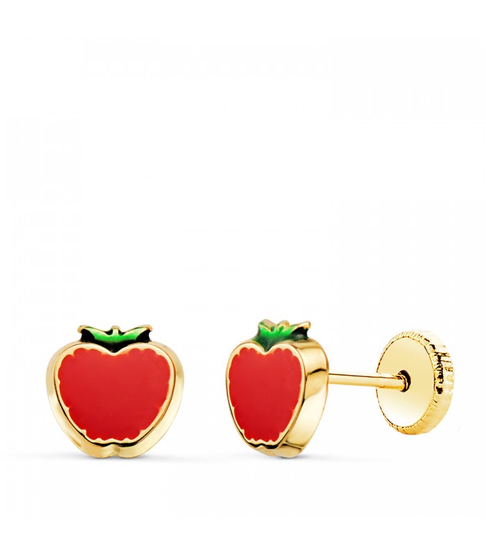 Orecchini bambina oro 18kt Mela
