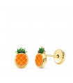 Kinder-Ohrringe Ananas 750er Gold  N2797-3AT