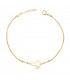 Pulsera Virgen del Rocío oro 18K 17 cm - pulseras mujer - pulseras comunión - pulseras de oro