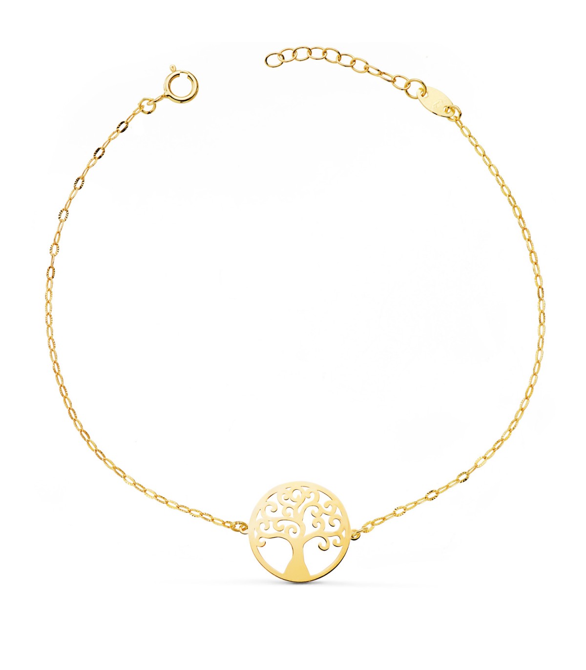 Pulsera Árbol de la vida oro 18K 20 cm - pulseras mujer - pulseras mamá - pulseras de oro