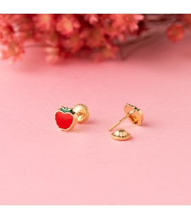 Orecchini bambina oro 18kt Mela