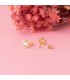 Puces d'oreilles Aria or jaune 18K 7mm