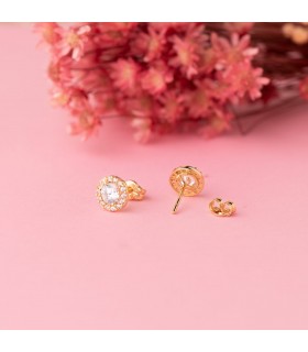 Orecchini Aria oro giallo 18kt 7mm