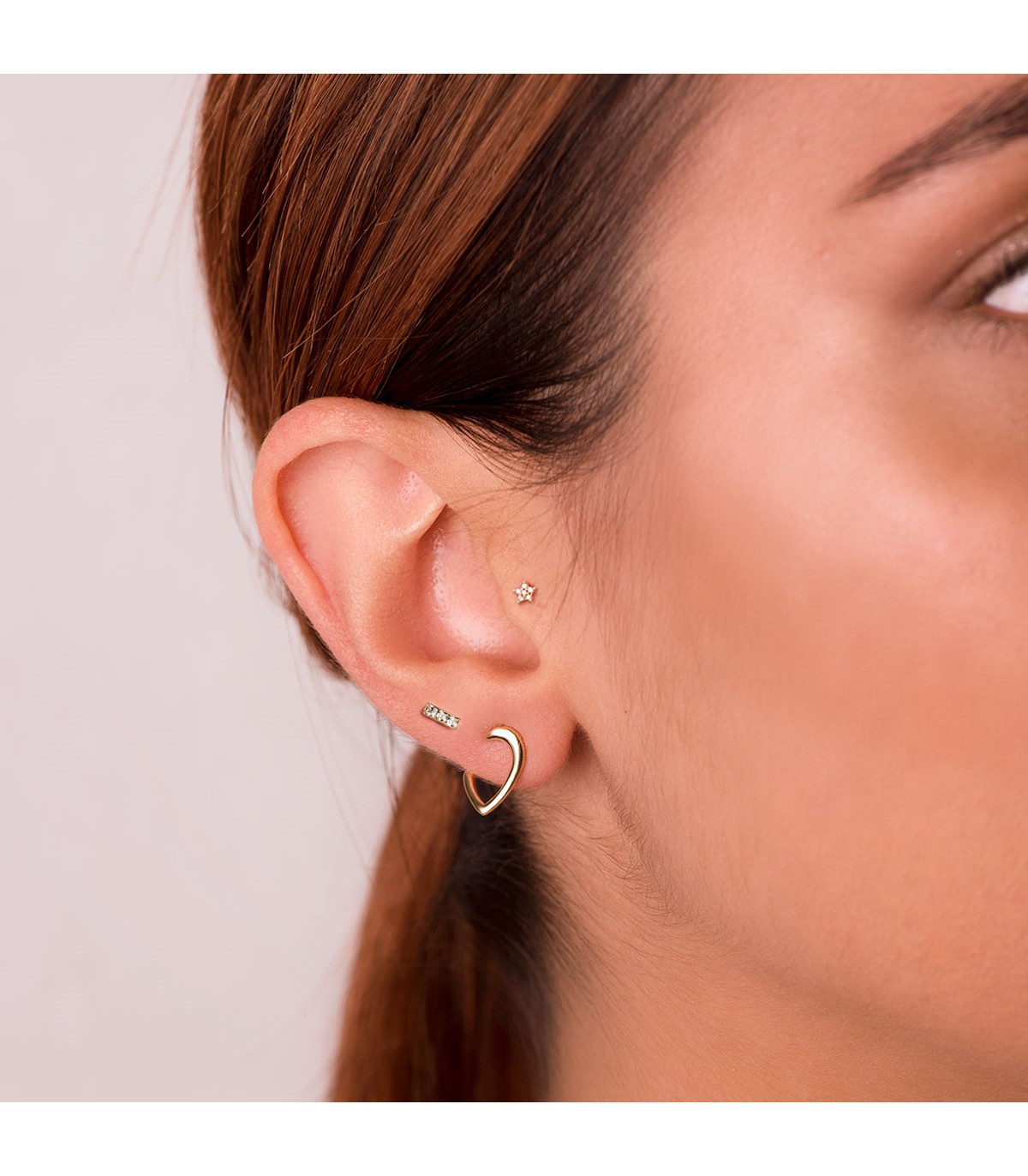 Piercing oreille Étoile Or Jaune 18K