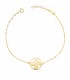 Pulsera Lauburu oro 18K 20 cm - pulseras mujer - pulseras comunión - pulseras de oro