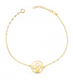 Bracciale Lauburu oro 18kt 20cm