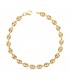 Bracciale Chicco di caffè oro 18Kt 5mm 19cm